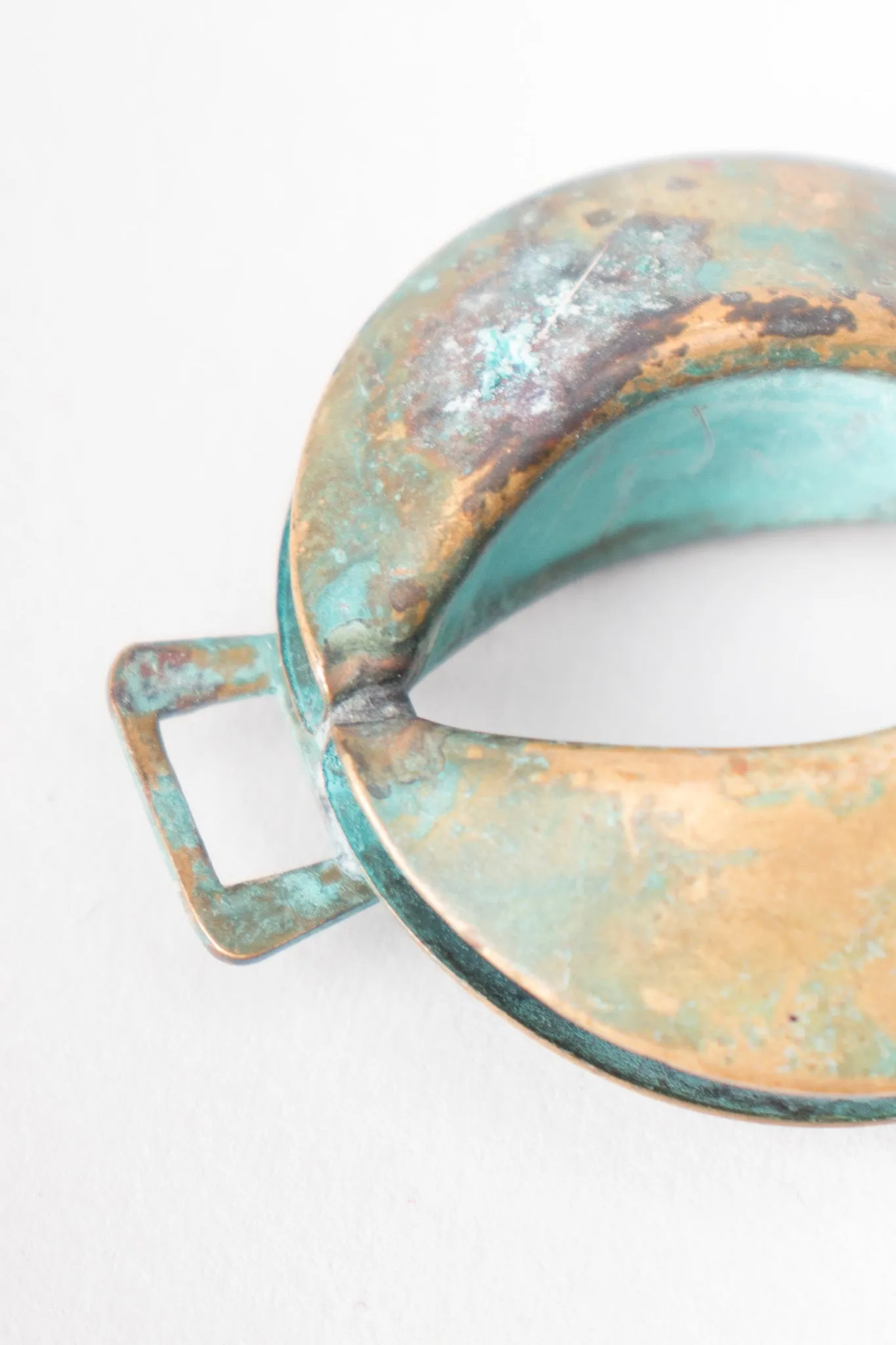 Patina Oval Link Necklace & Earring Set
