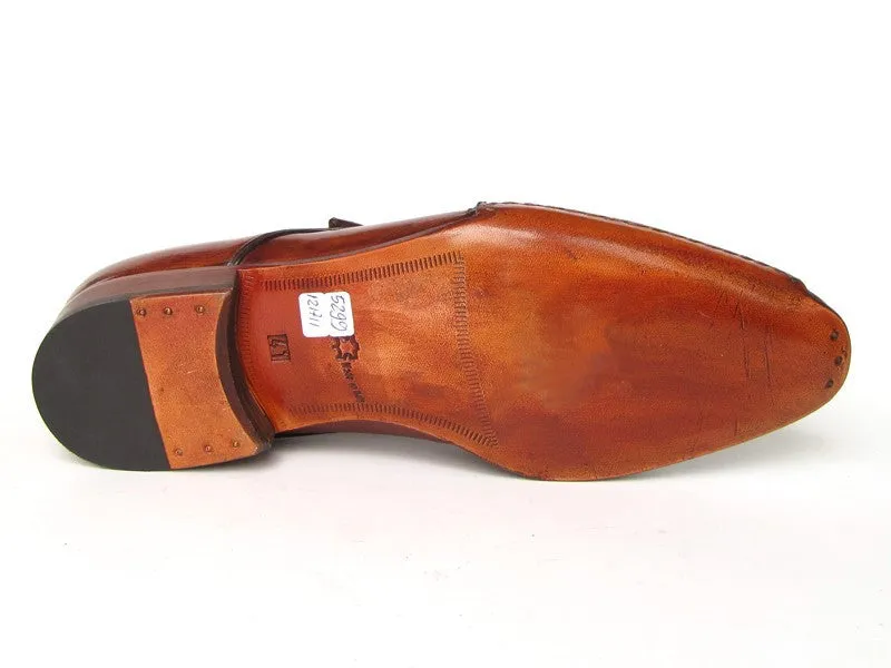 Paul Parkman Handsewn Monkstrap Shoes Tobacco
