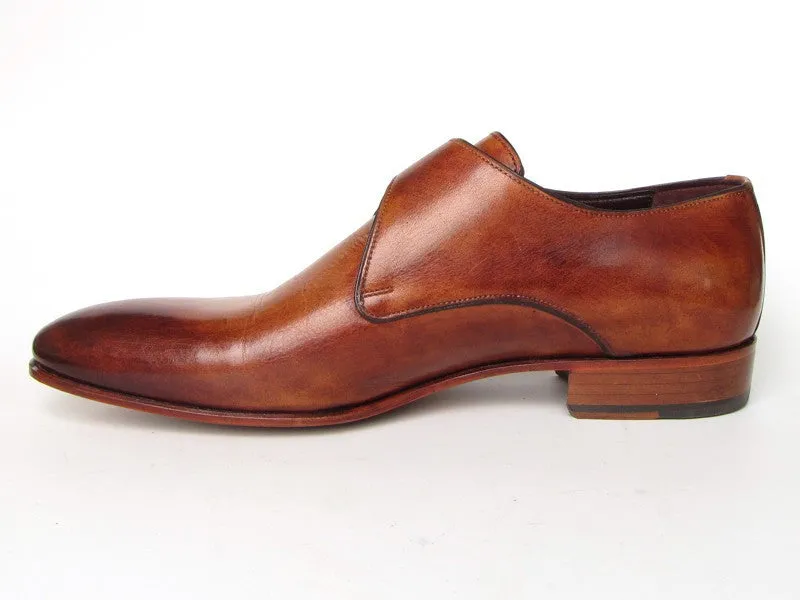 Paul Parkman Handsewn Monkstrap Shoes Tobacco