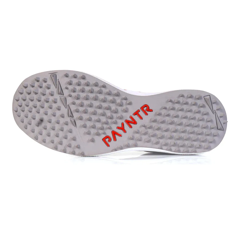 Payntr X Rubber Stud Cricket Shoes | White