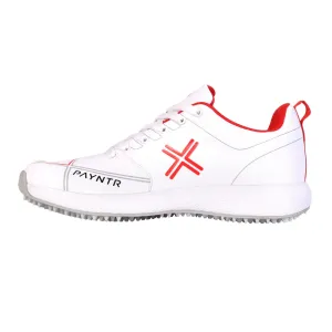 Payntr X Rubber Stud Cricket Shoes | White