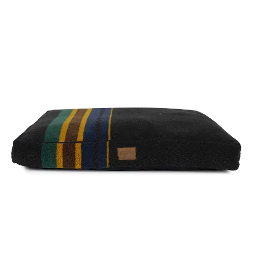 Pendleton Napper Dog Bed — Vintage Camp Black Oxford