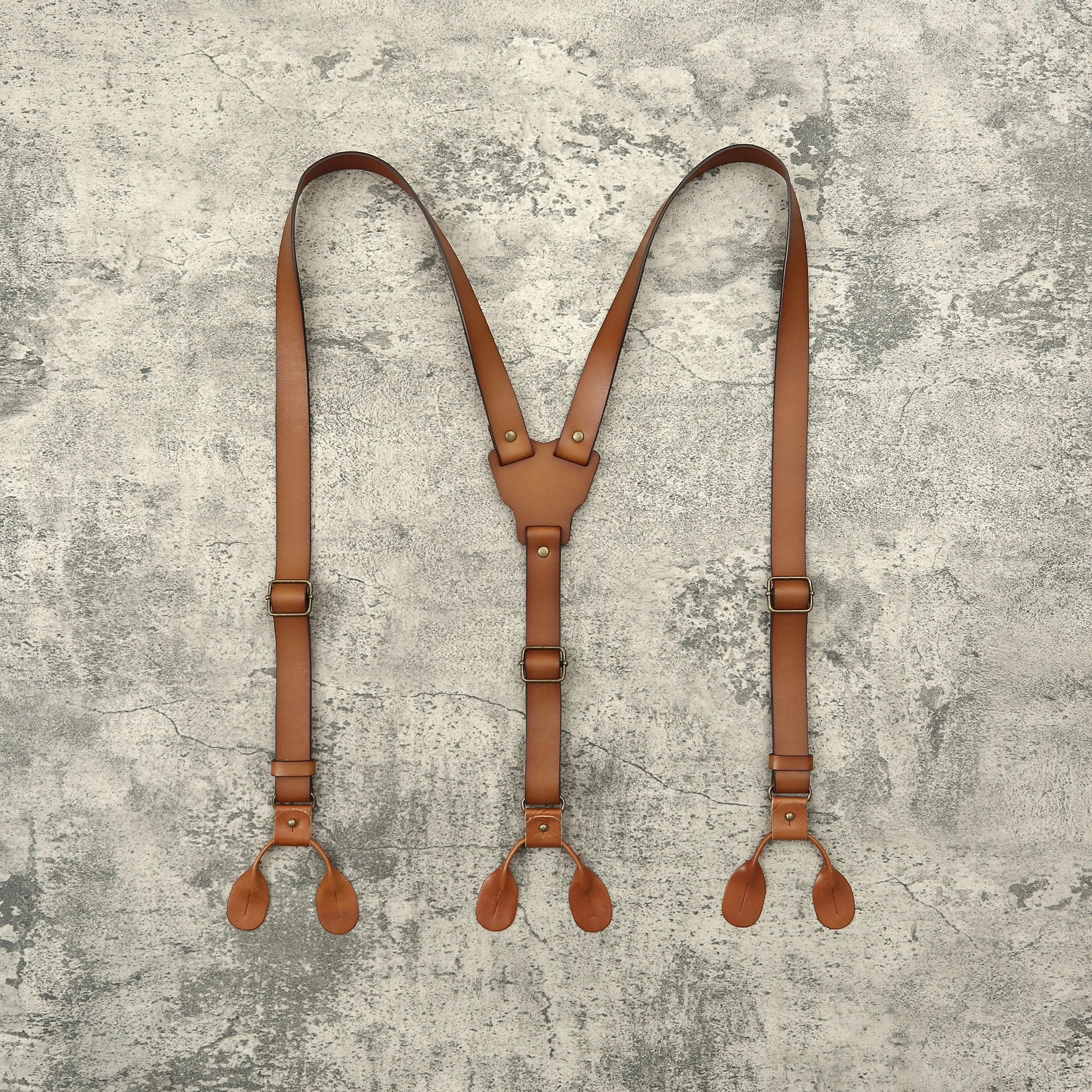 Personalized Groomsman Gift Personalized Men’s Leather Suspenders Groomsmen Suspenders Brown Suspenders Leather Suspenders