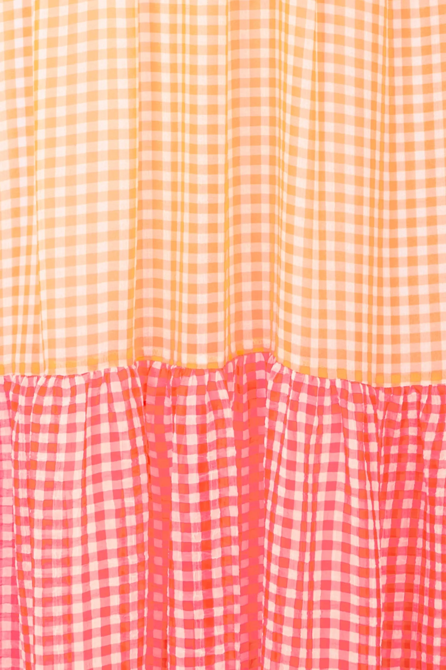 Pink Clash Check Dress