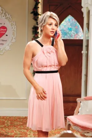 Pink Kaley Cuoco Dress Short Bridesmaid Cocktail Dress The Big Bang Theory