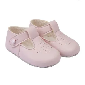 Pink T-Bar Soft Sole Shoes