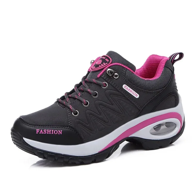 Platform Casual Sneakers Wedges Chunky Hiking Woman Sports Shoes