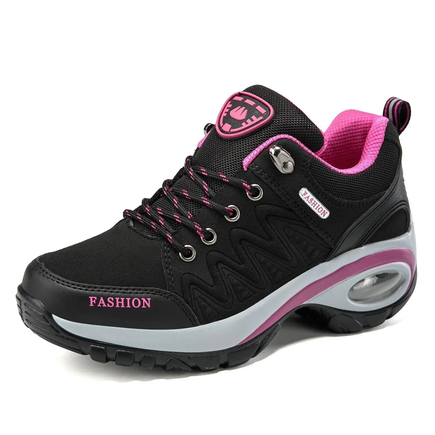 Platform Casual Sneakers Wedges Chunky Hiking Woman Sports Shoes