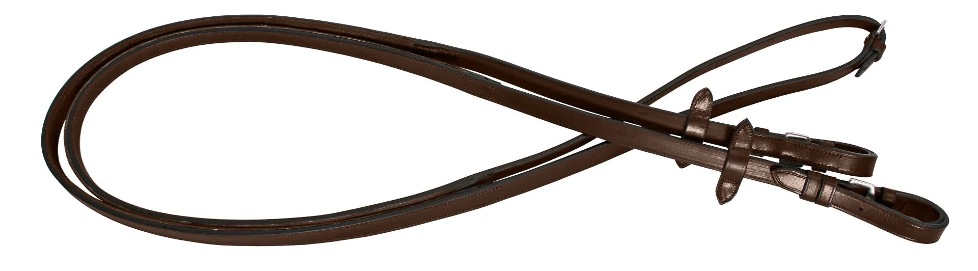 Platinum Rubber Backed Leather Reins