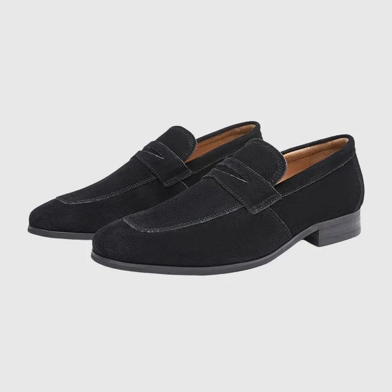 Prestige Suede Loafers by Charles Harrington