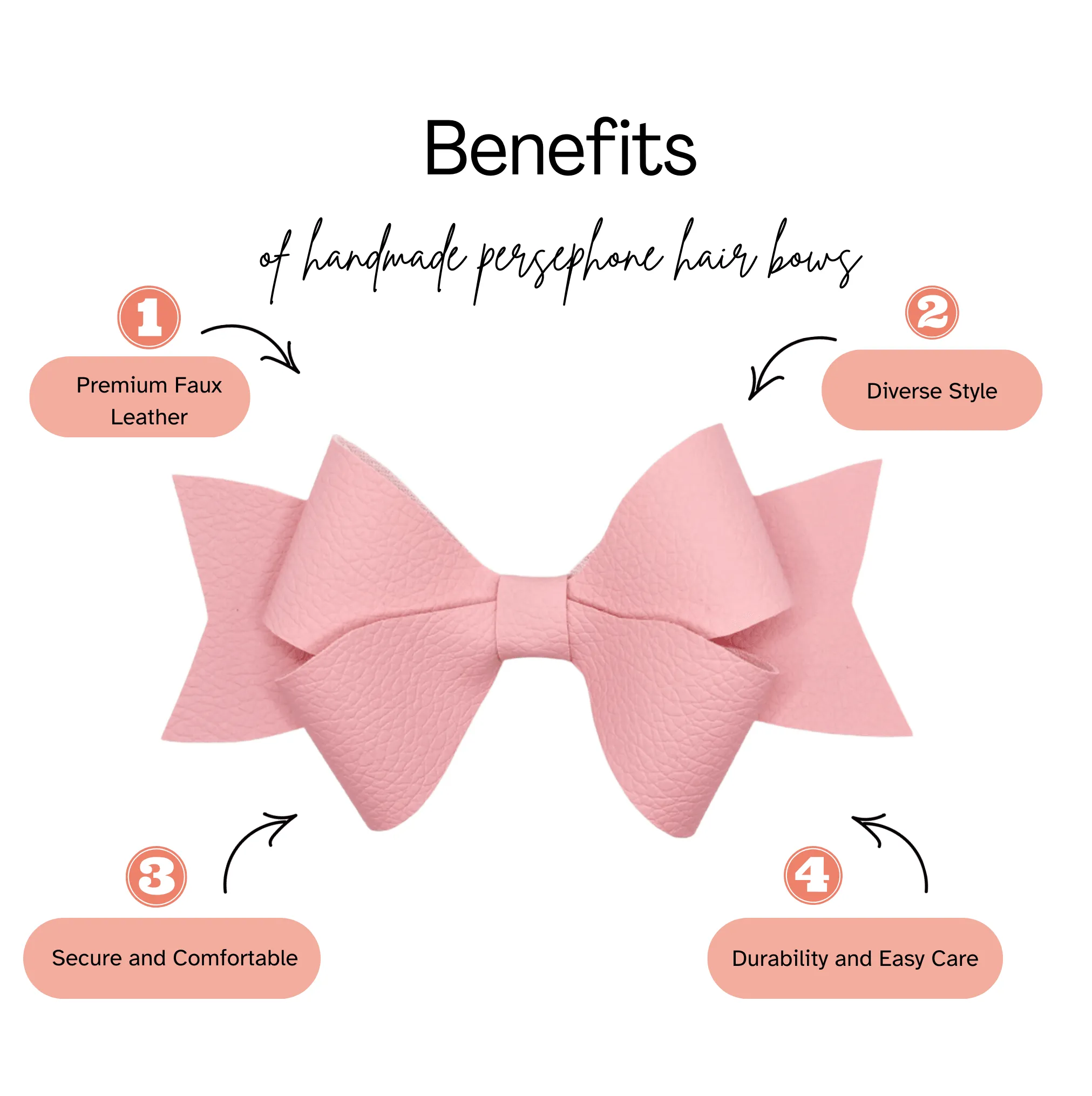 Purple Persephone Hair Bow