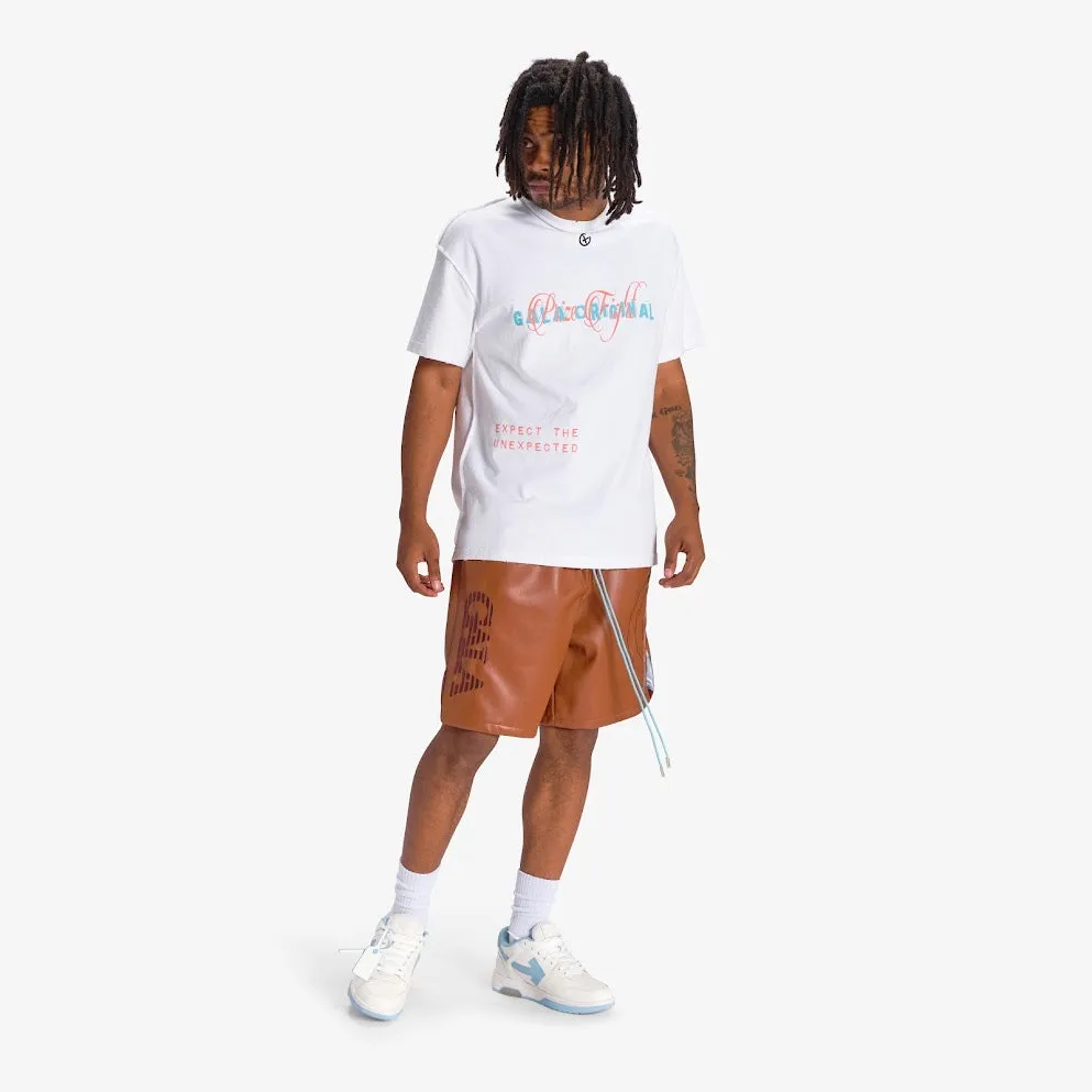 "DELIRIOUS" LEATHER SHORTS (BROWN)