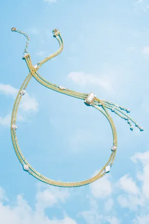 Raine Chunky Gold Long Necklace