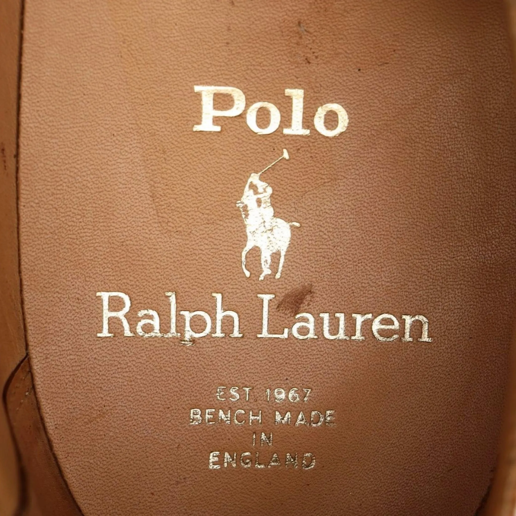 Ralph Lauren White and Tan Brown Leather Saddle Oxford UK 11 US 12 D