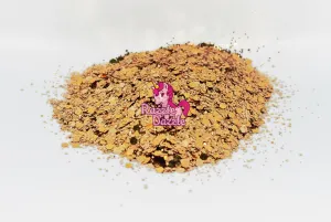 Razzle Dazzle Bronze Goddess Glitter- Cosmetic Nail Glitter, Glitter for Resin Arts Crafts, Multi-Purpose Making Tumblers, Silicon Molds, Phone Cover Cards, Nail