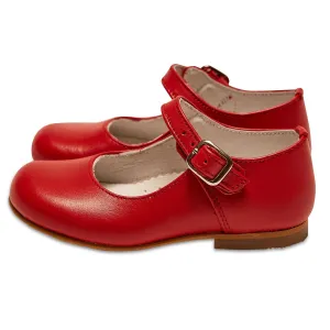 RED MARY-JANE SHOES