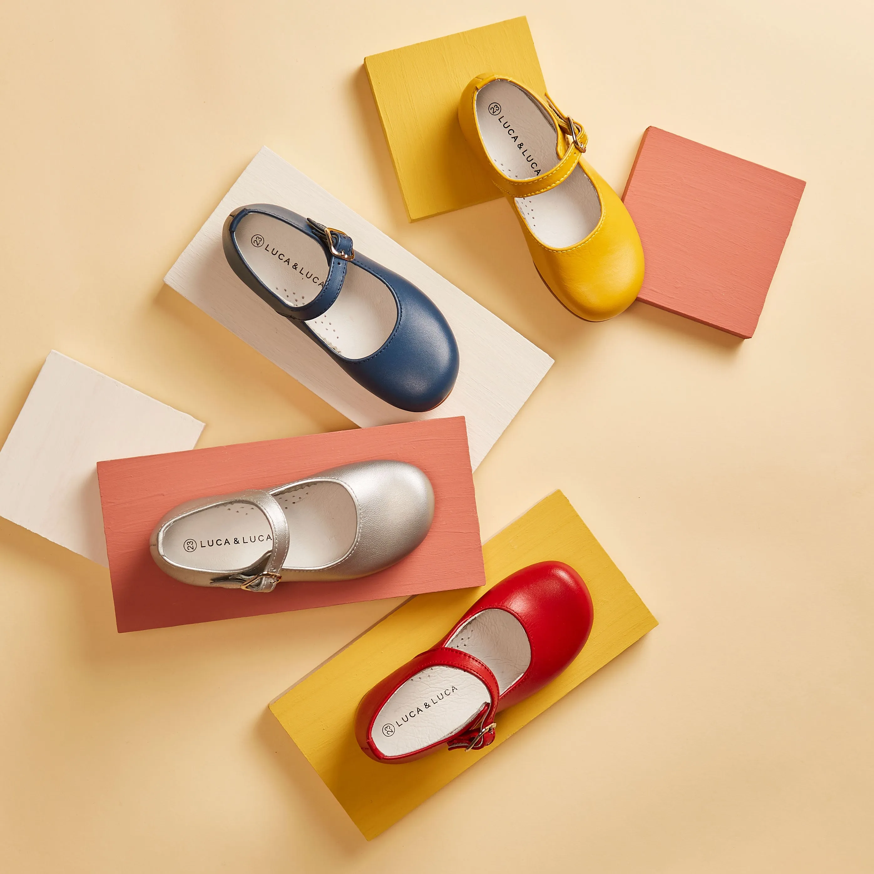 RED MARY-JANE SHOES