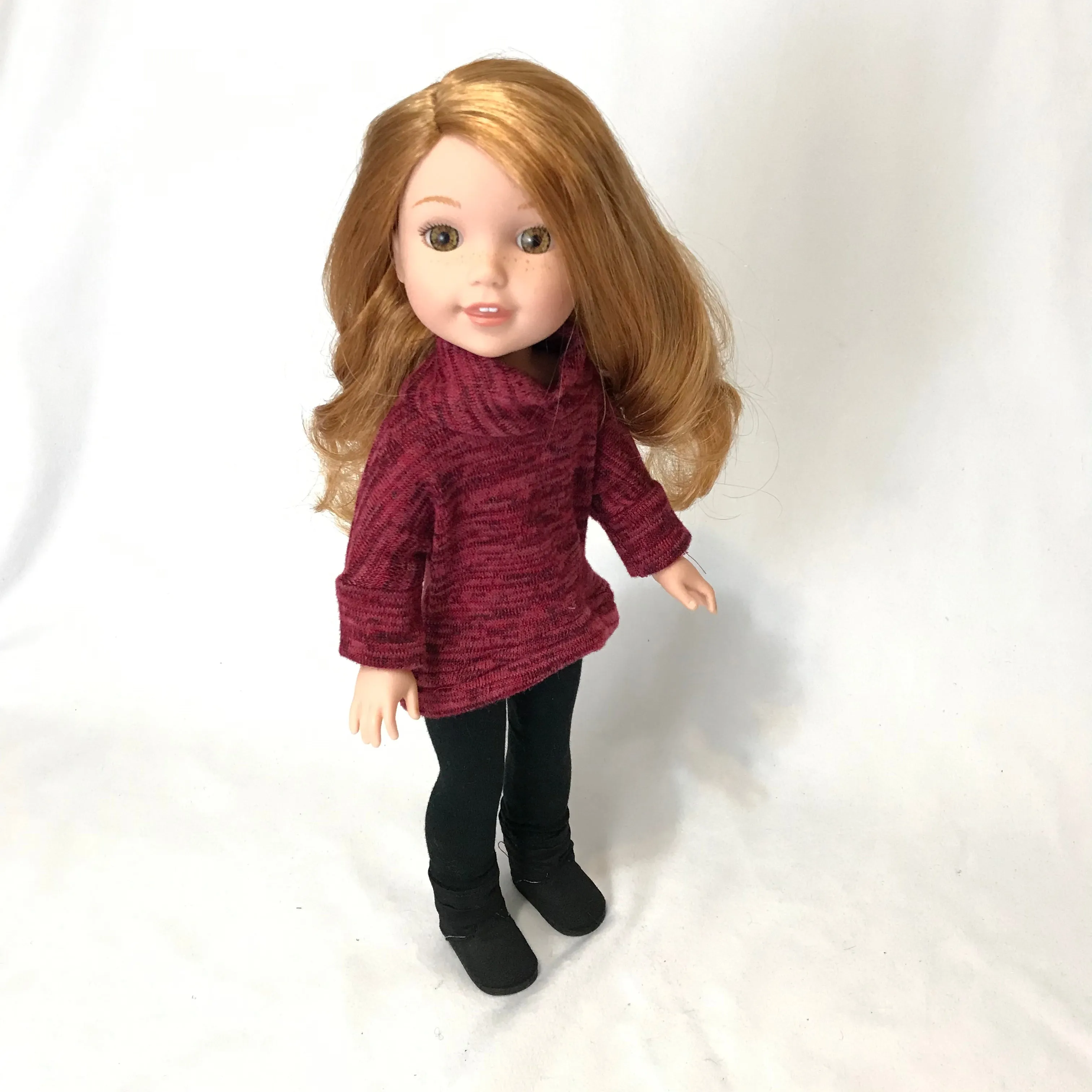 Red Pullover for Wellie Wishers Doll