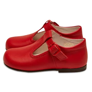 RED T-BAR SHOES