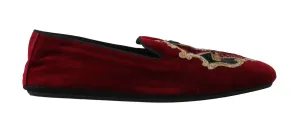Red Velvet Bengal Cat Knight Loafers