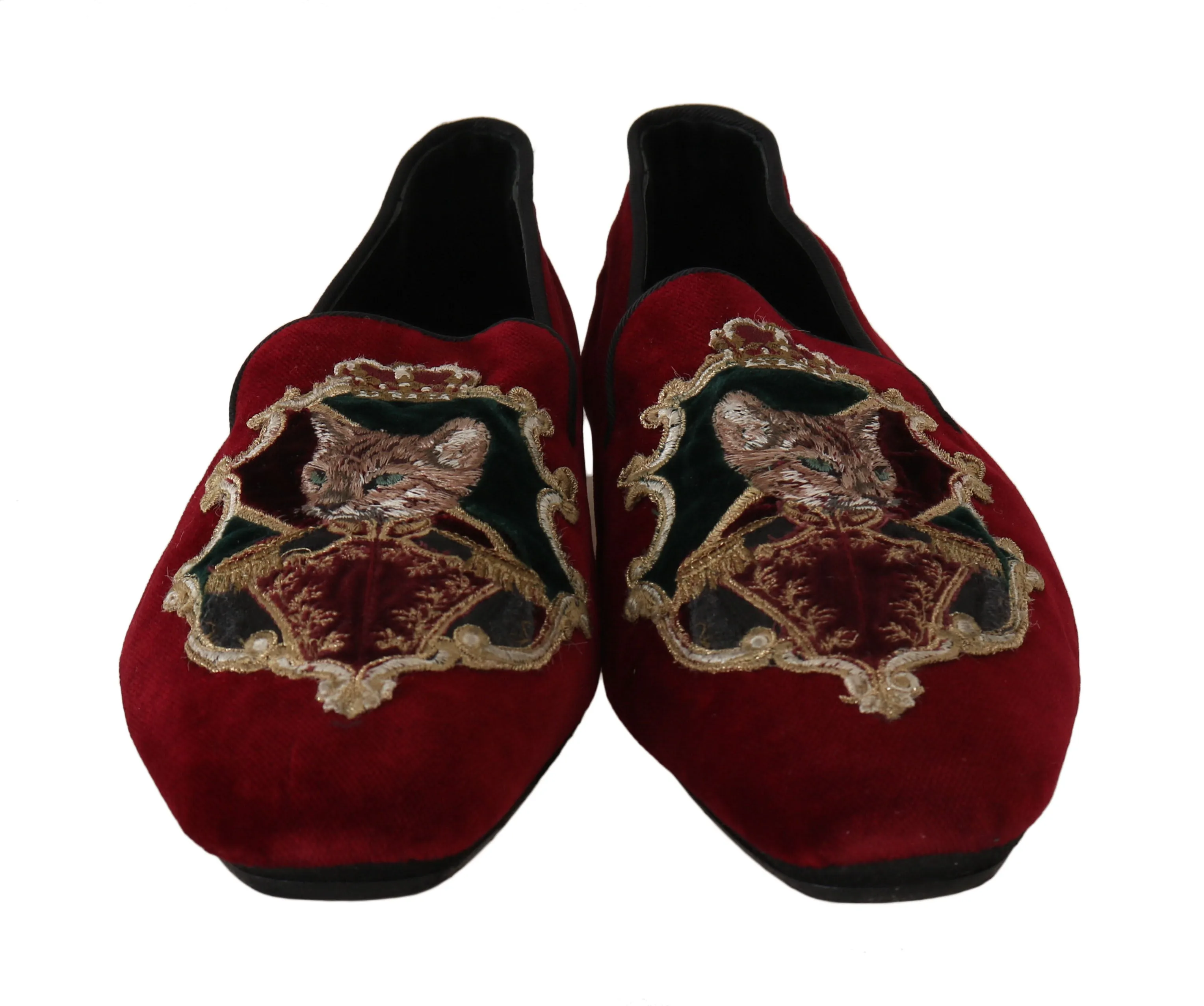 Red Velvet Bengal Cat Knight Loafers
