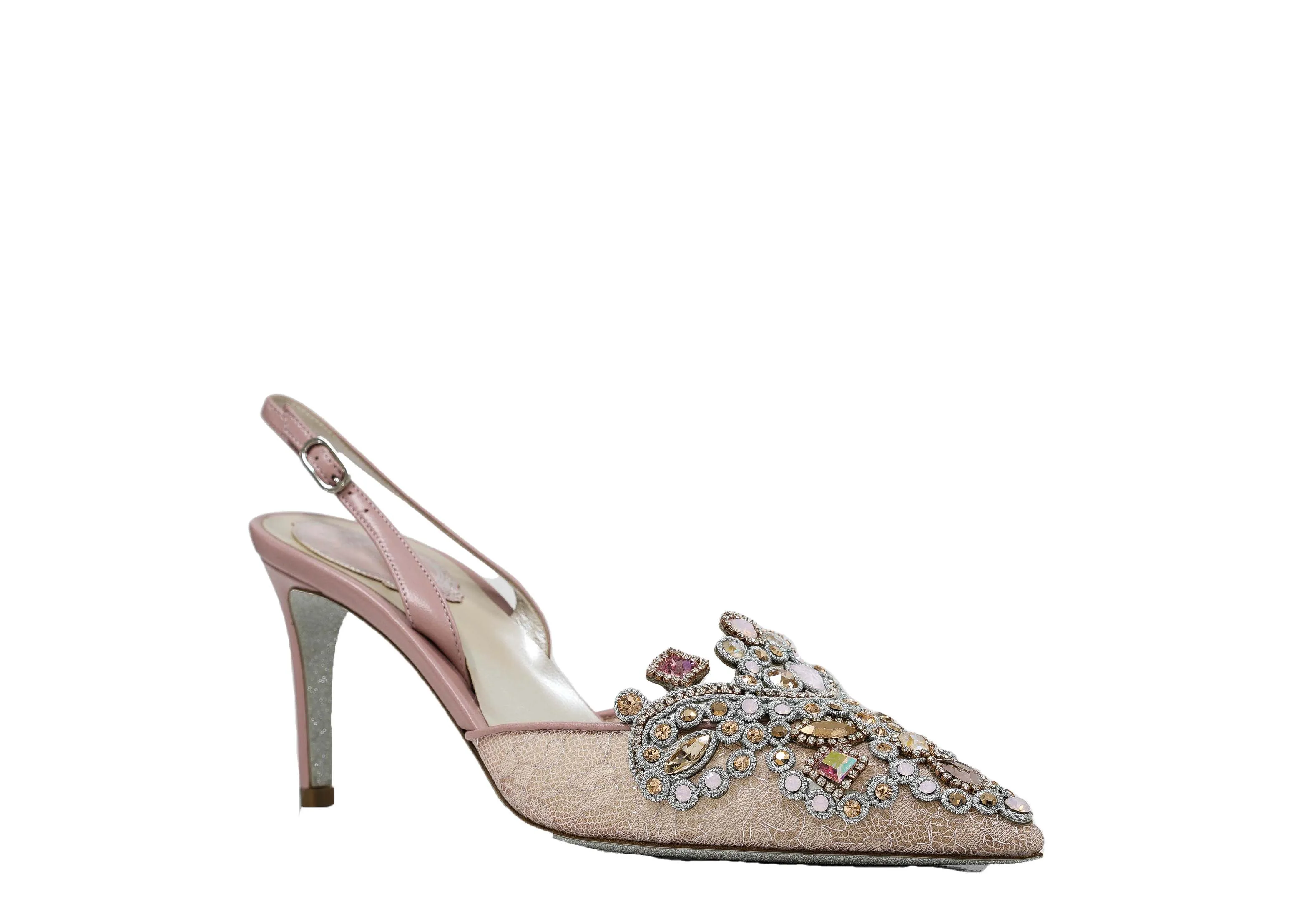 Rene Caovilla Women's Rose Vintage Shoe Veneziana C10883 40% Off   LAST PAIR