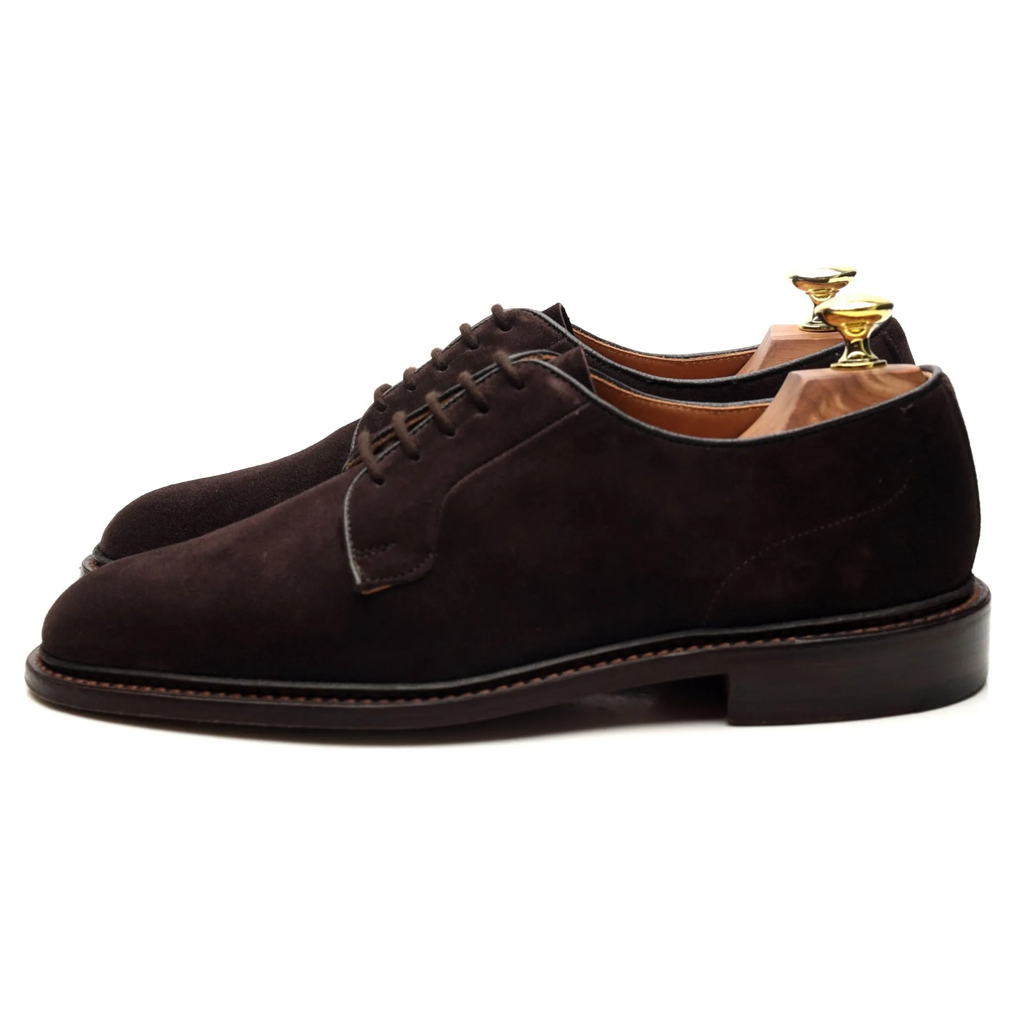 'Robert' Dark Brown Suede Derby UK 7