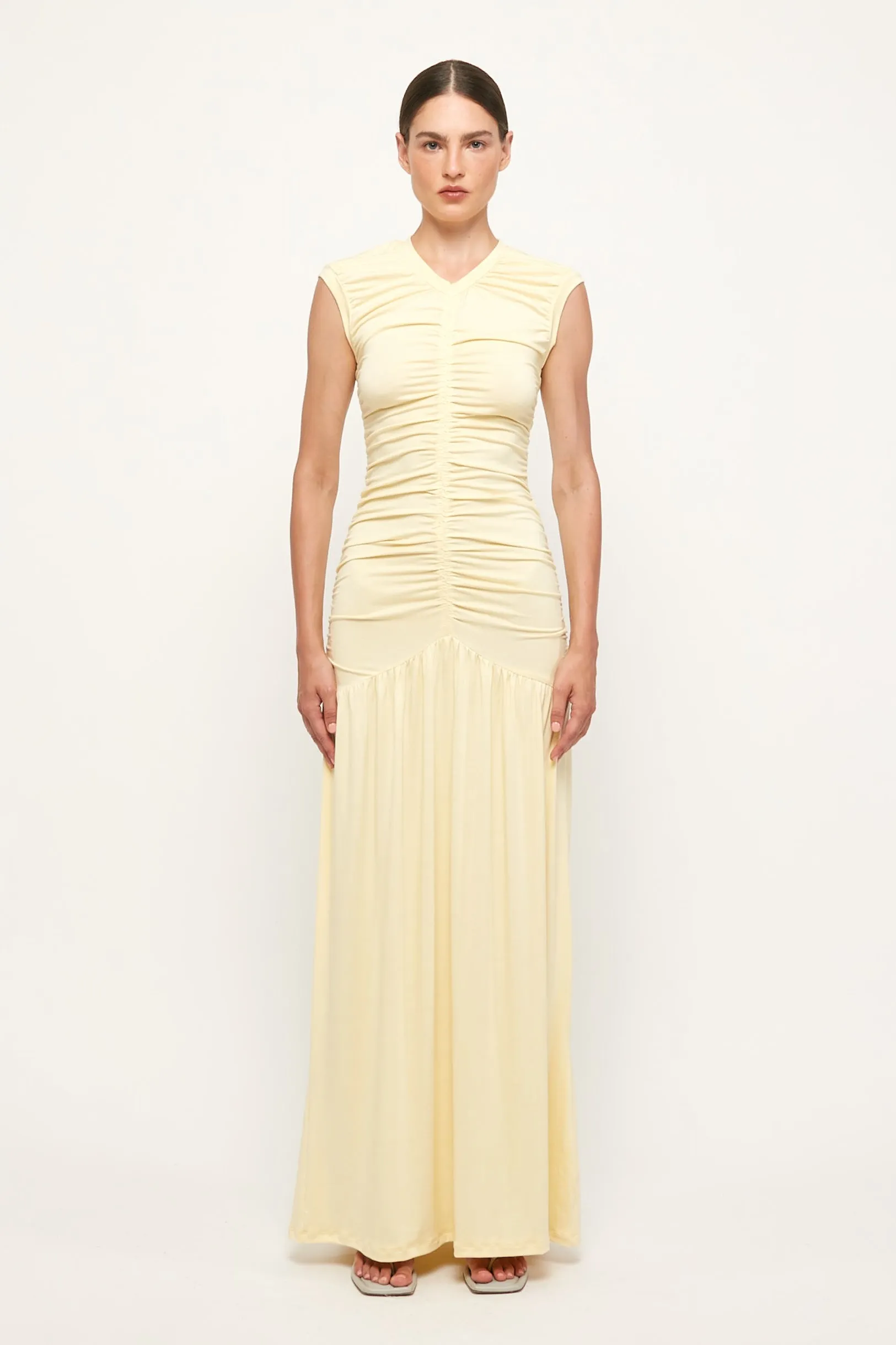 Ruched Maxi