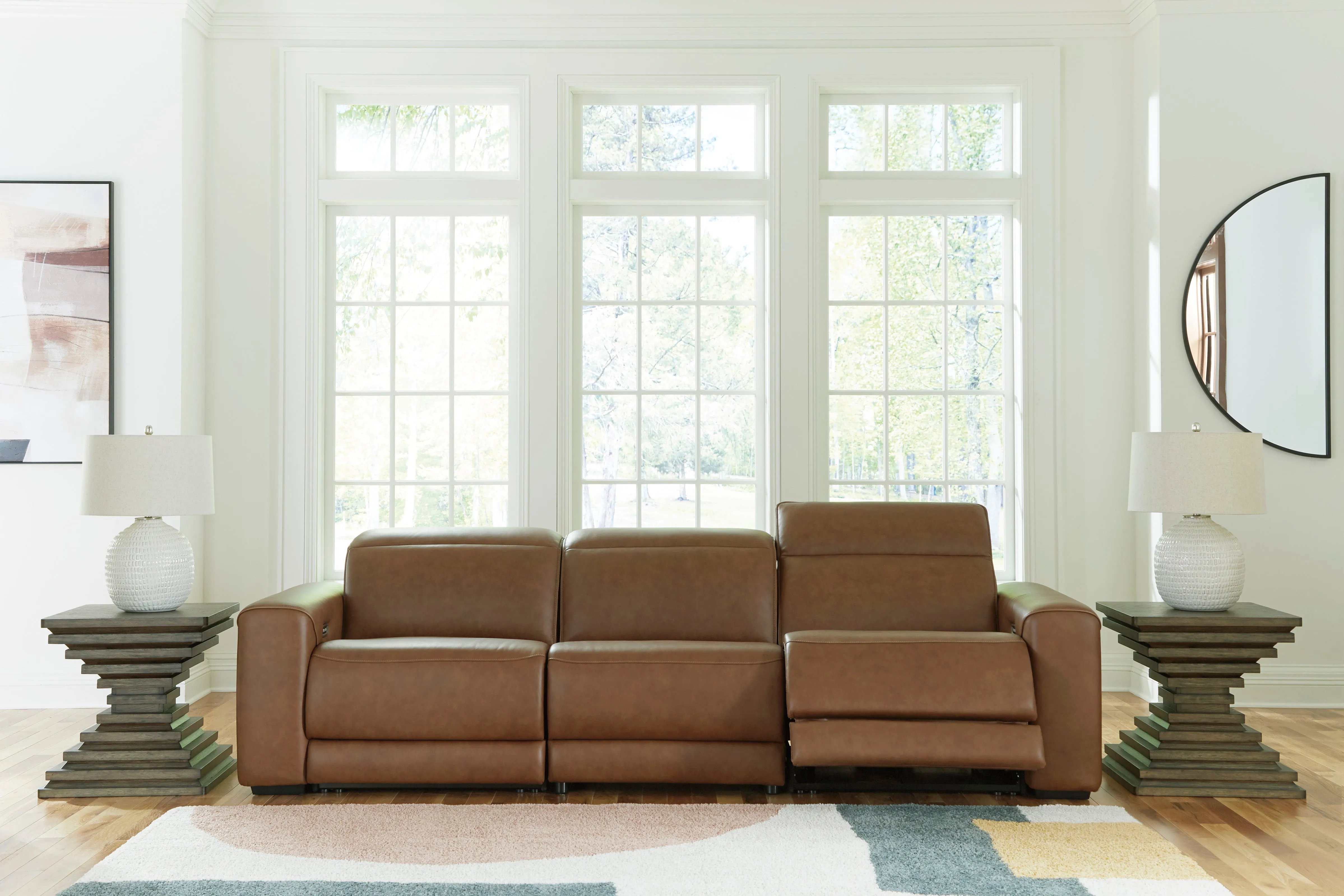 Rylee 3 PC Leather Sofa
