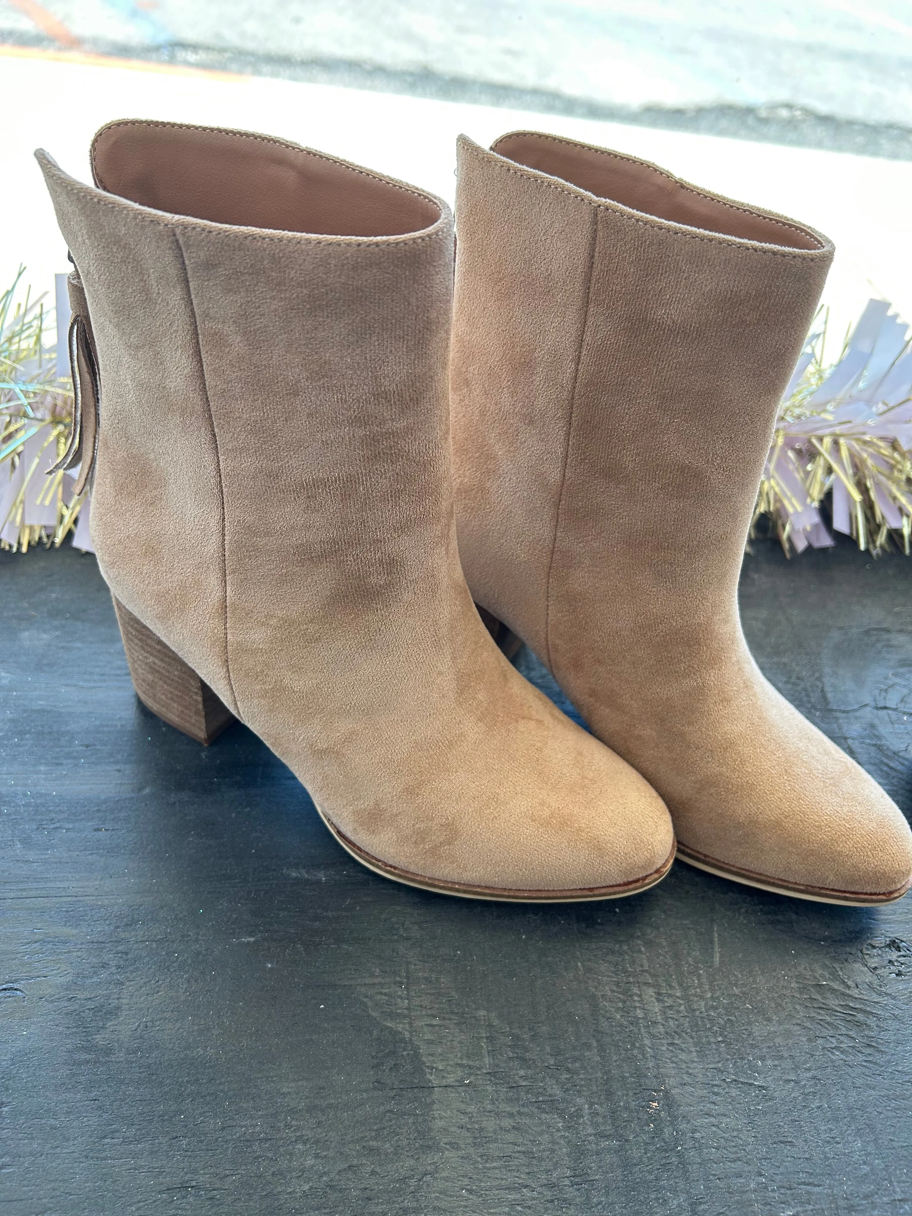 Sand Suede Booties