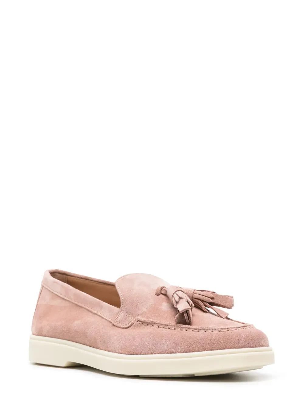 Santoni tassel-detail suede loafers