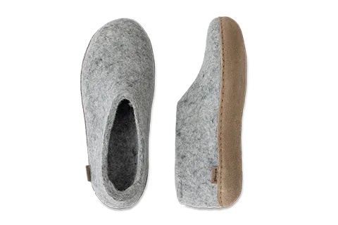 Shoe w/ Leather Sole