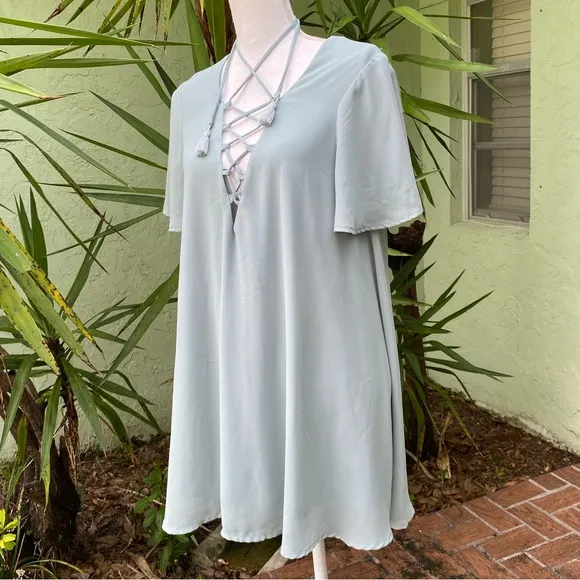 Show Me Your MuMu Sage Green Mini Dress Tunic