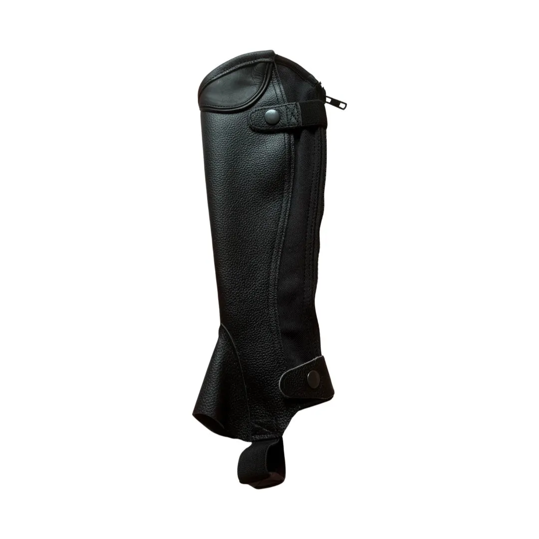 Showcraft Grained Leather Gaiters Kids Black