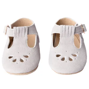 Slate Suede - Daisy T-Bar - US Size 1-4 - Soft Sole
