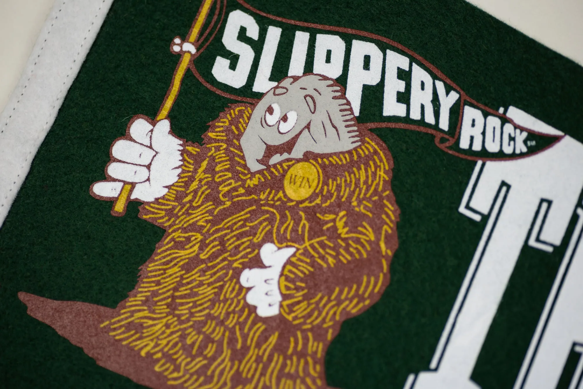 Slippery Rock Vintage Mascot Pennant