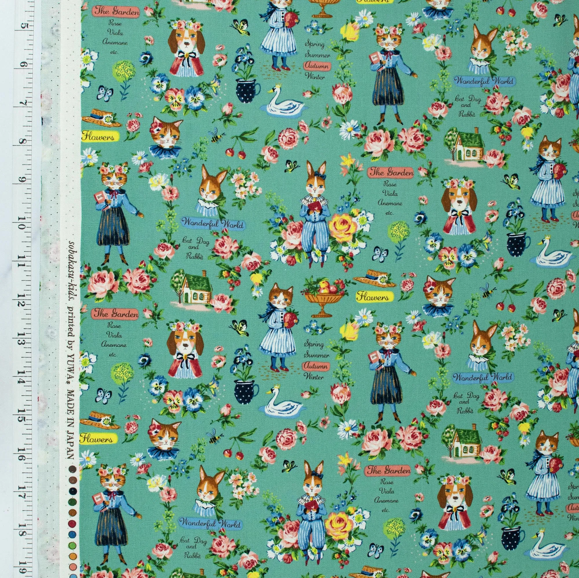 Sobakasu Kids - Wonderful World - Oxford Weight Color C Green