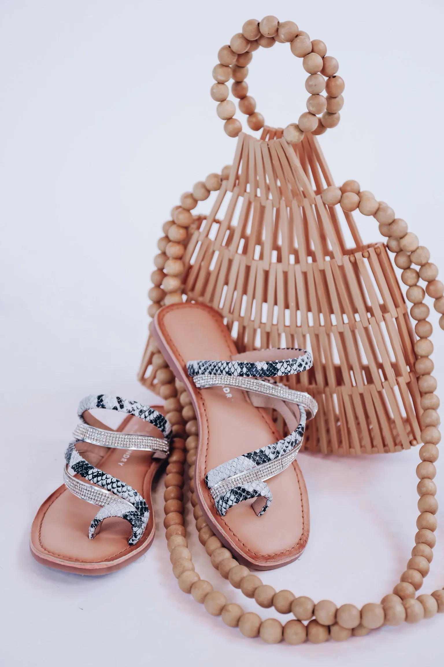 Solar Toe Loop Sandal by Chinese Laundry - Snake Print