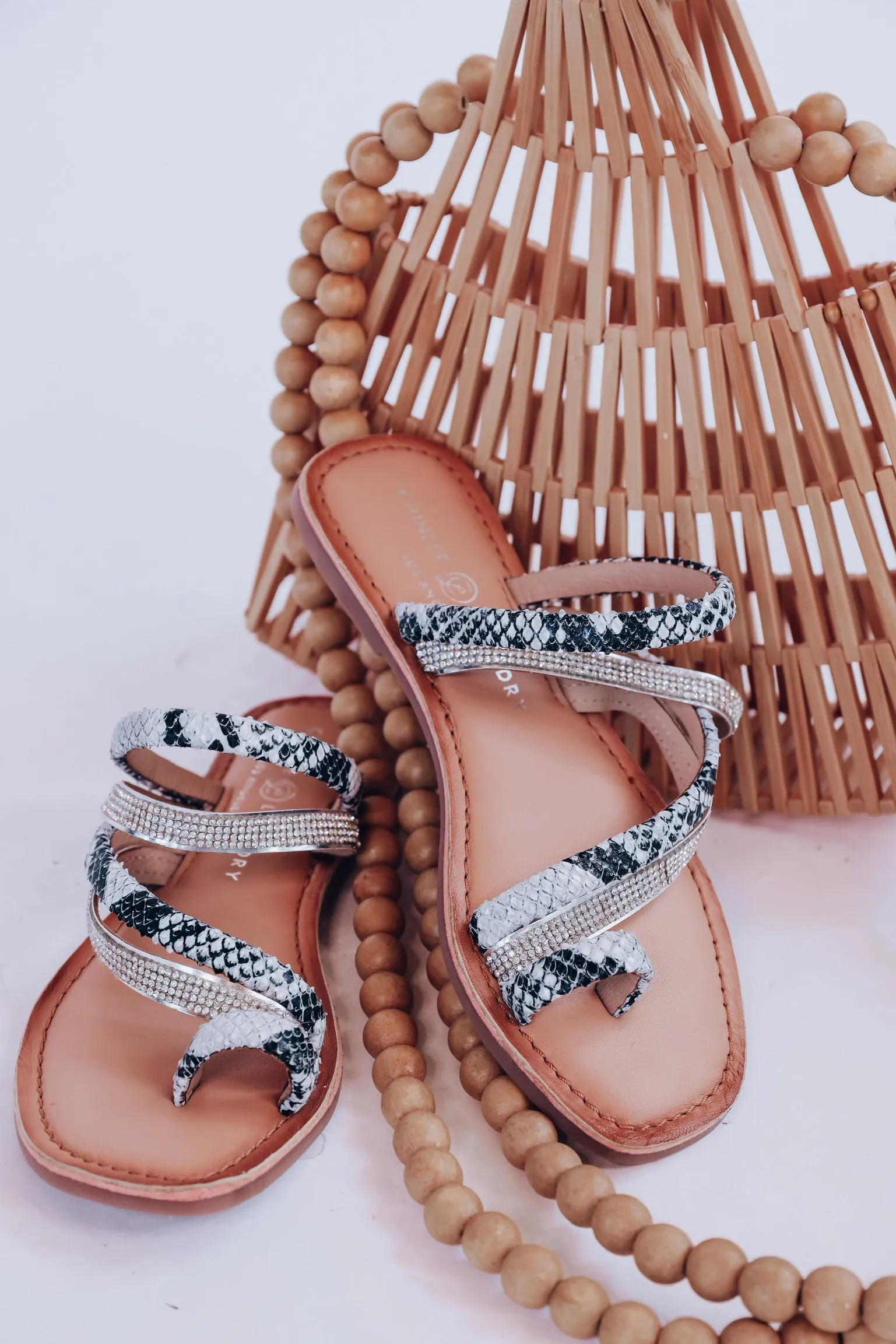 Solar Toe Loop Sandal by Chinese Laundry - Snake Print