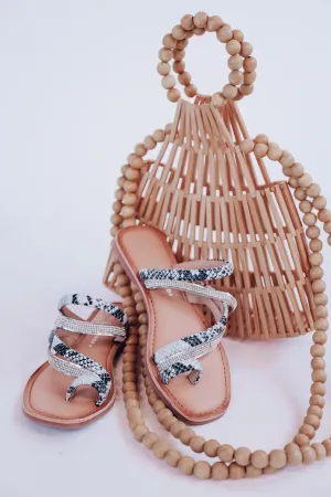 Solar Toe Loop Sandal by Chinese Laundry - Snake Print