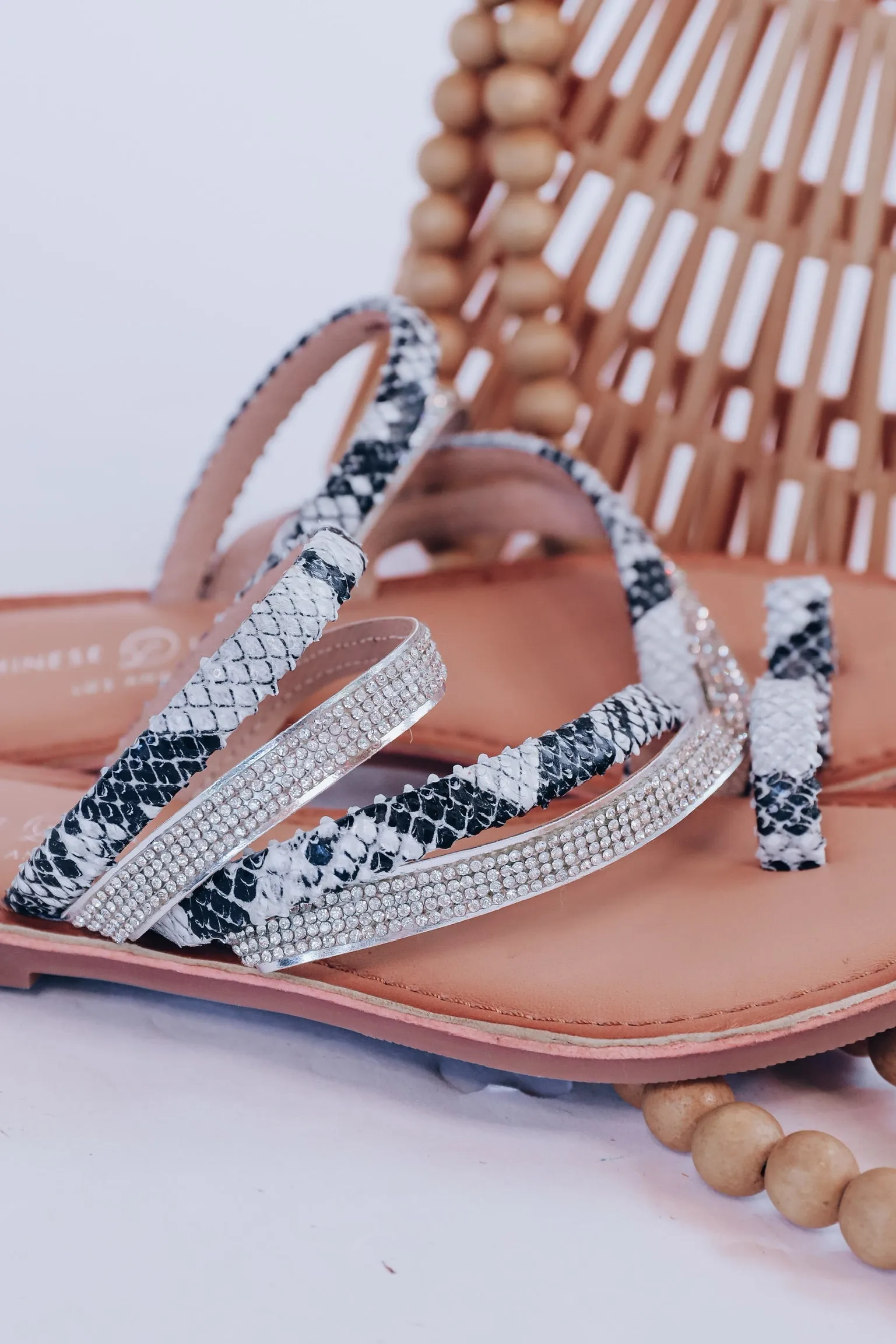 Solar Toe Loop Sandal by Chinese Laundry - Snake Print