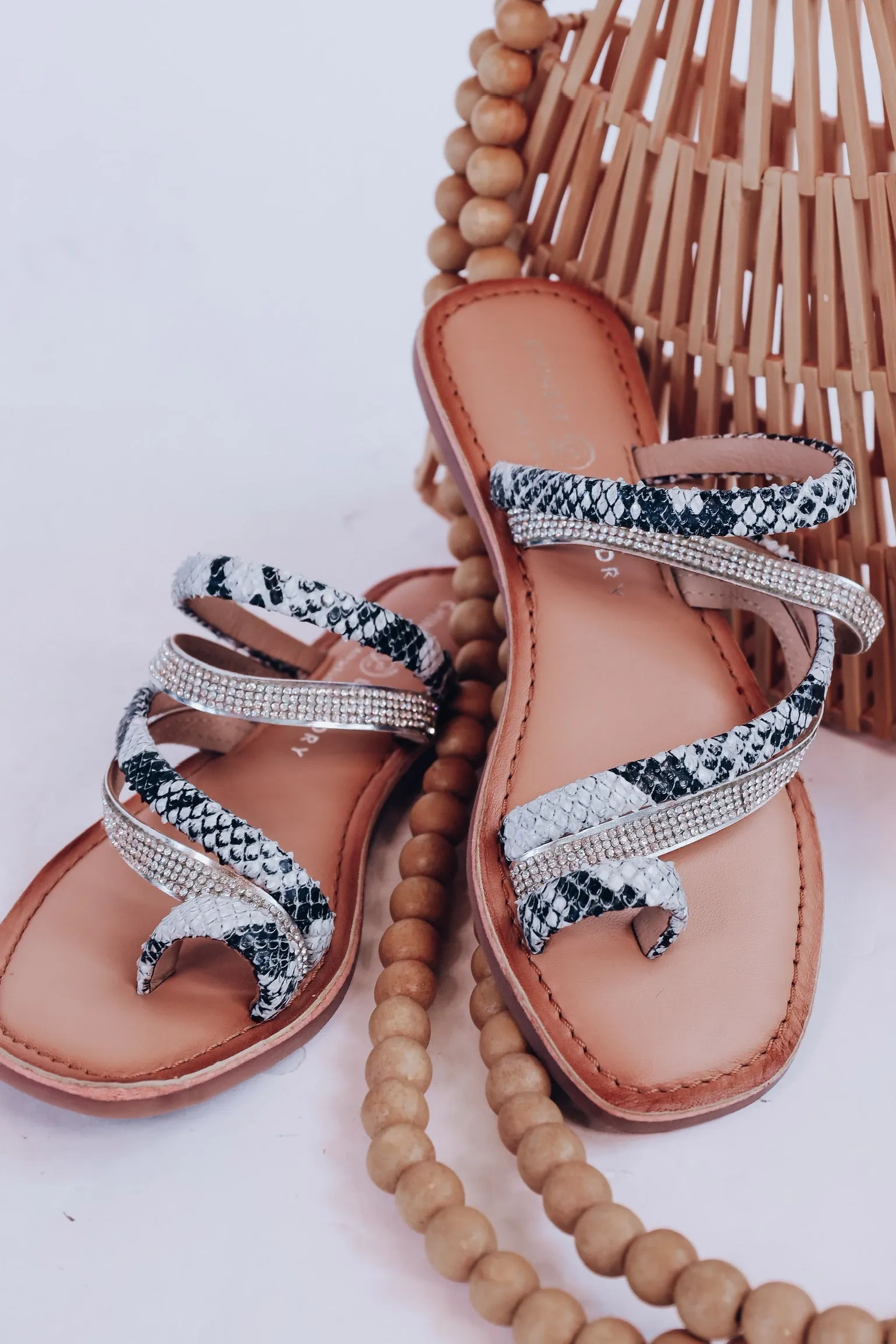 Solar Toe Loop Sandal by Chinese Laundry - Snake Print