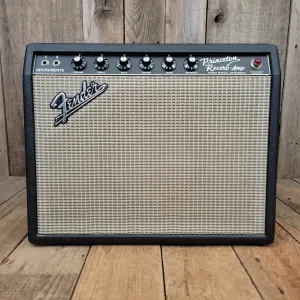 SOLD - Fender Princeton Reverb Black Panel AA764 1967 Clean and All Original Vintage Amp