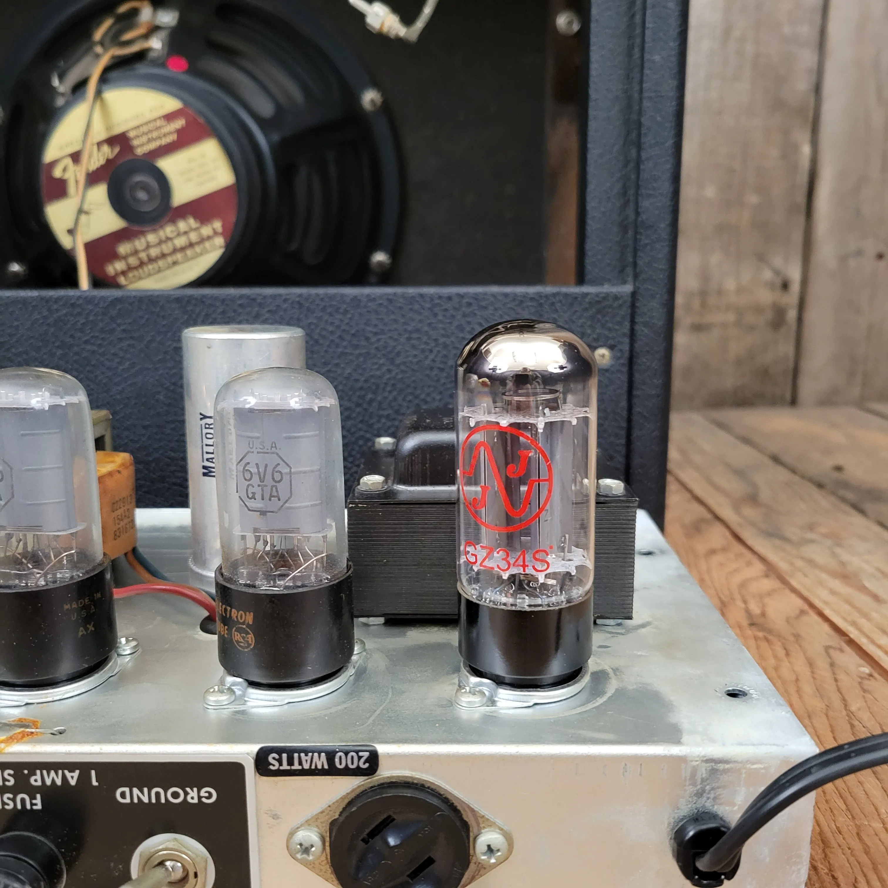 SOLD - Fender Princeton Reverb Black Panel AA764 1967 Clean and All Original Vintage Amp