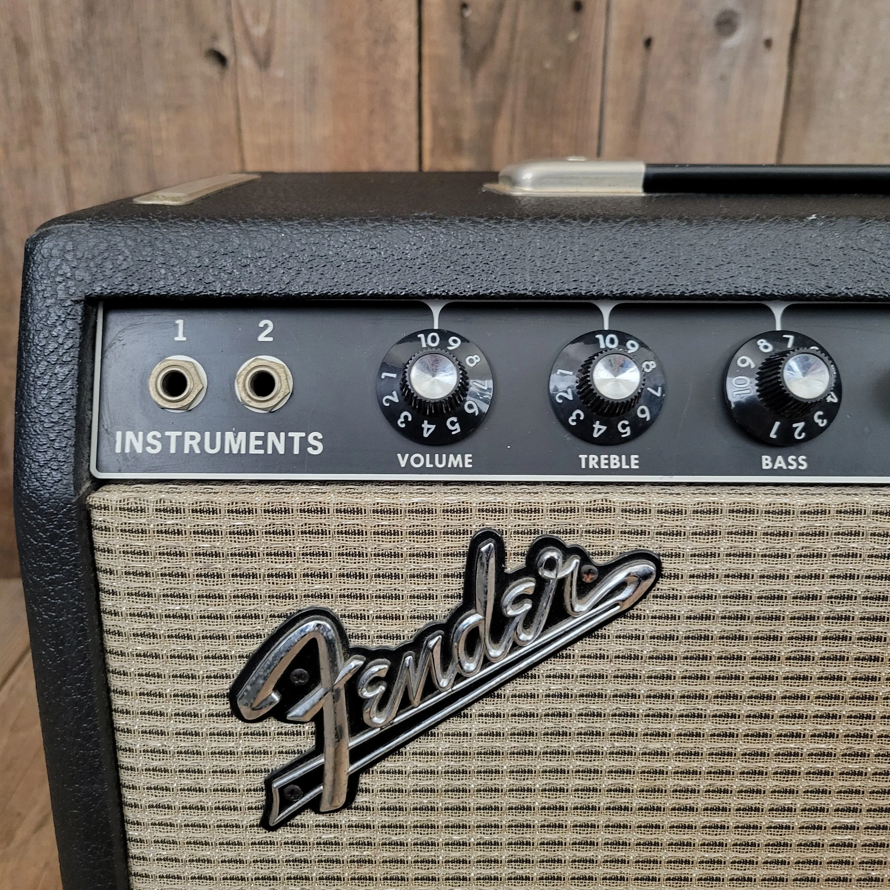 SOLD - Fender Princeton Reverb Black Panel AA764 1967 Clean and All Original Vintage Amp