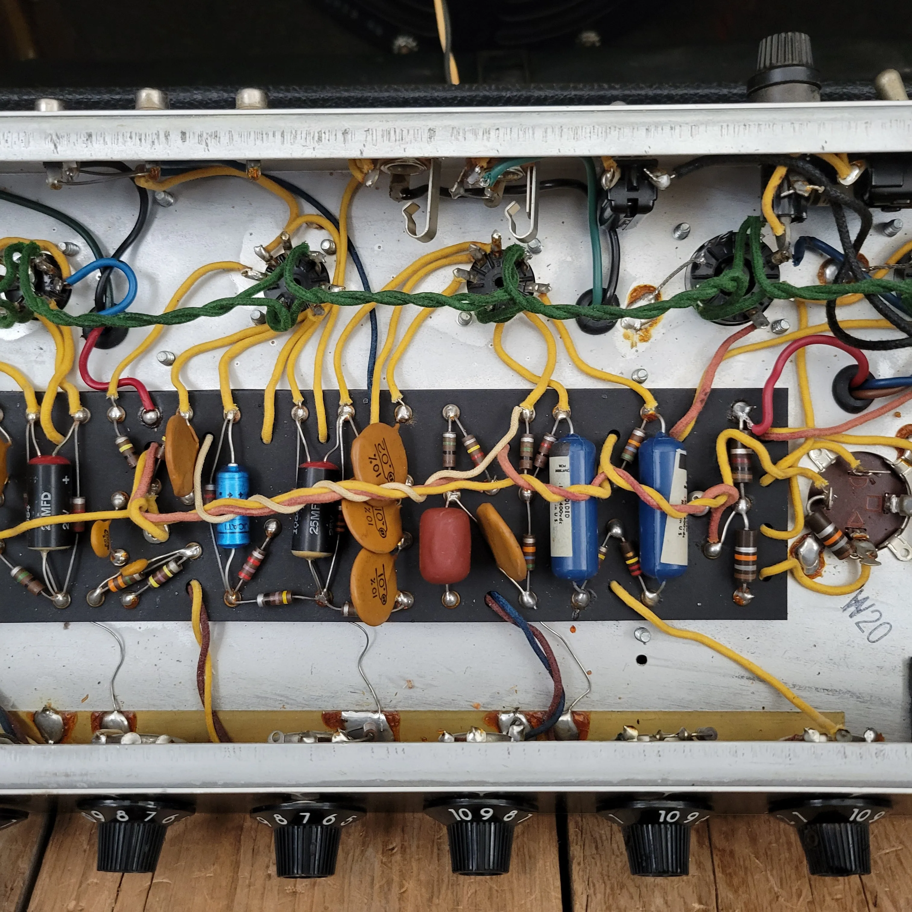 SOLD - Fender Princeton Reverb Black Panel AA764 1967 Clean and All Original Vintage Amp
