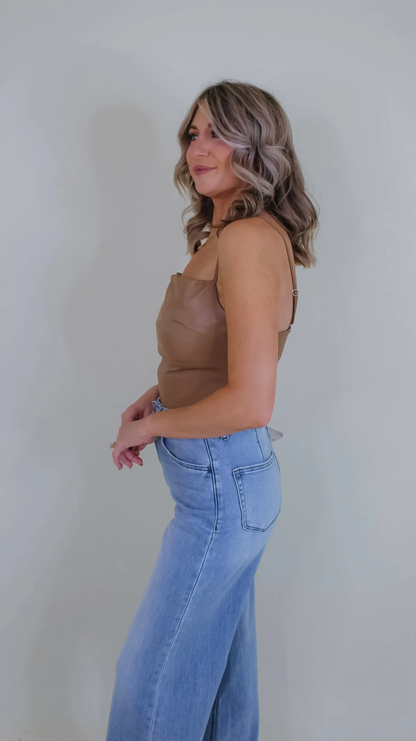 Stefanie Leather Bodysuit