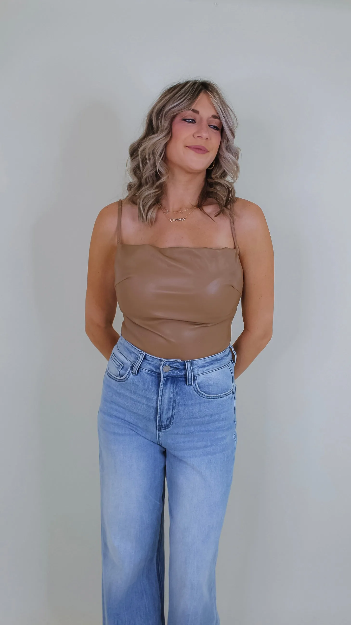Stefanie Leather Bodysuit