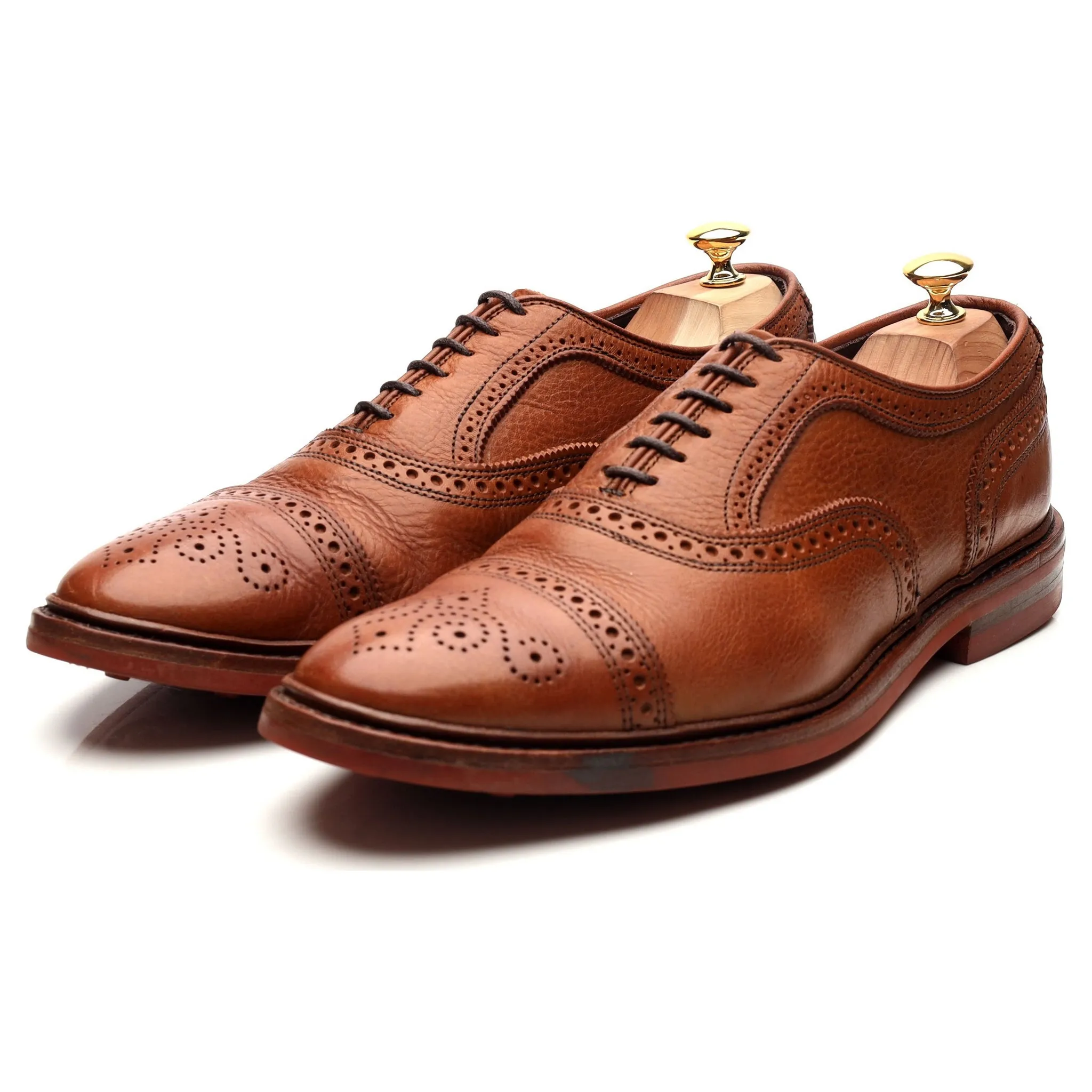 'Strandmok' Tan Brown Leather Oxford Brogues UK 11 US 11.5 D