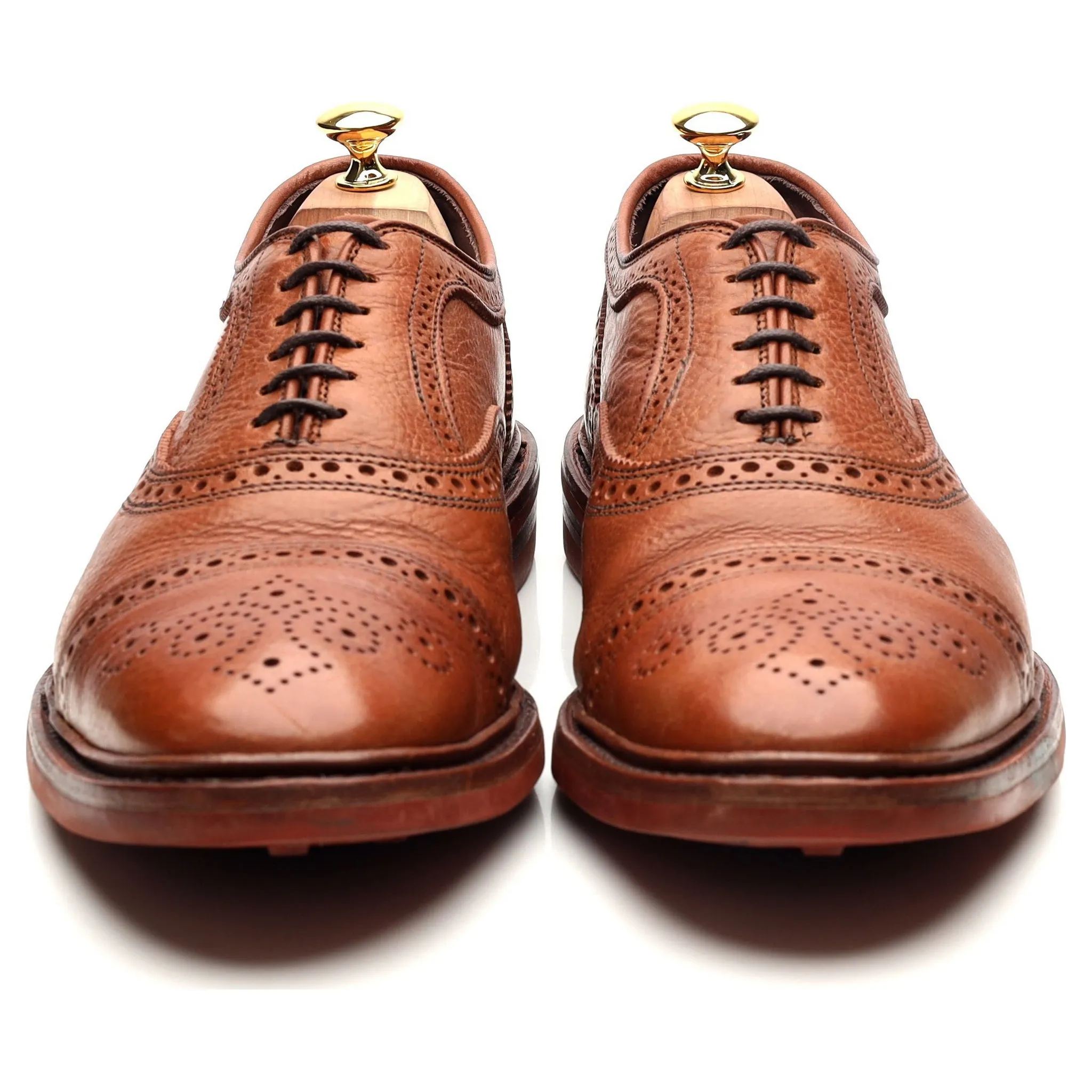 'Strandmok' Tan Brown Leather Oxford Brogues UK 11 US 11.5 D